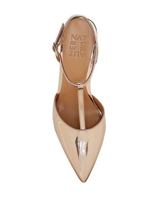 Naturalizer Natural Astrid T-Strap Pointed Toe Pump