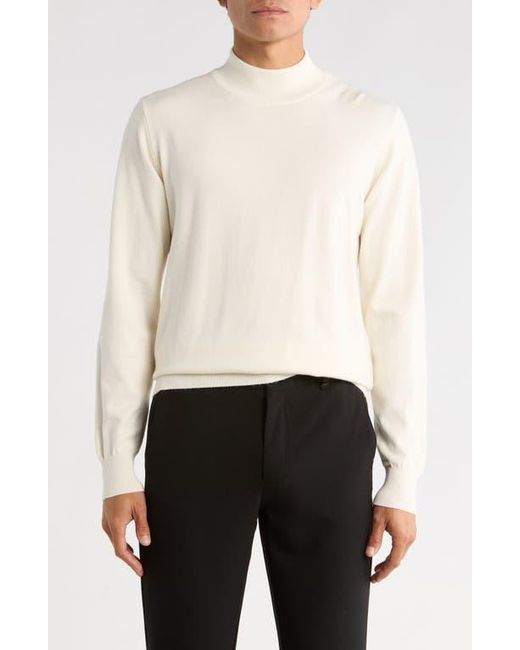 T.R. Premium Natural Slim Fit Mock Neck Sweater for men