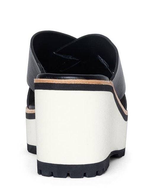Donald J Pliner Blue Wedge Platform Sandal