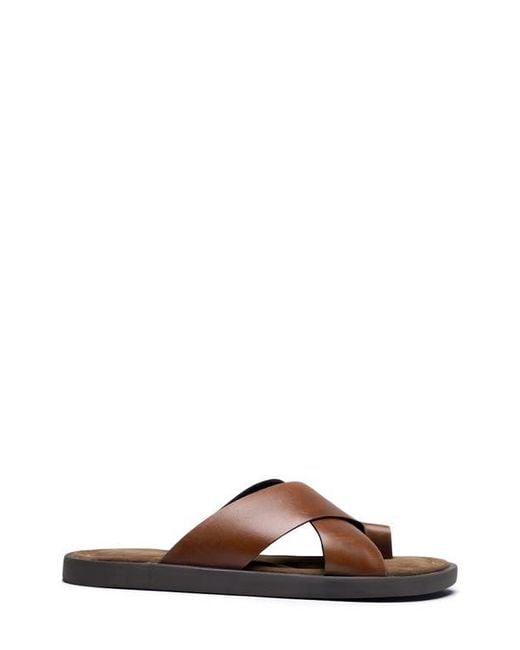 Tailorbyrd Brown Hampton Leather Sandal for men