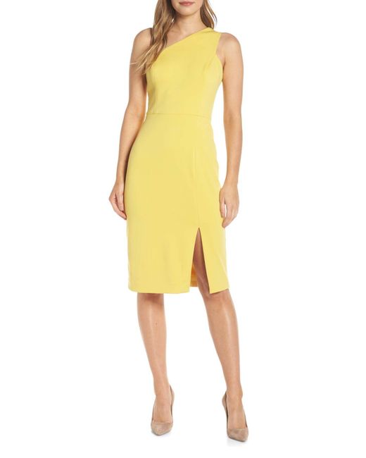 Vince Camuto One-shoulder Sheath Dress 