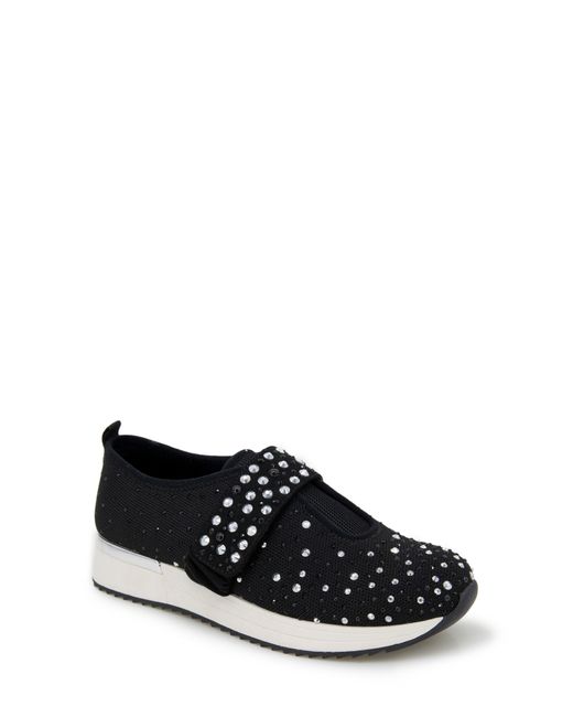 Kenneth Cole Black Cameron Crystal Mary Jane Sneaker