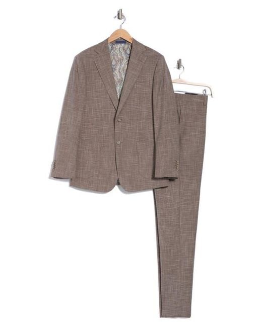 English Laundry Gray Two-Button Flat Front Suit for men