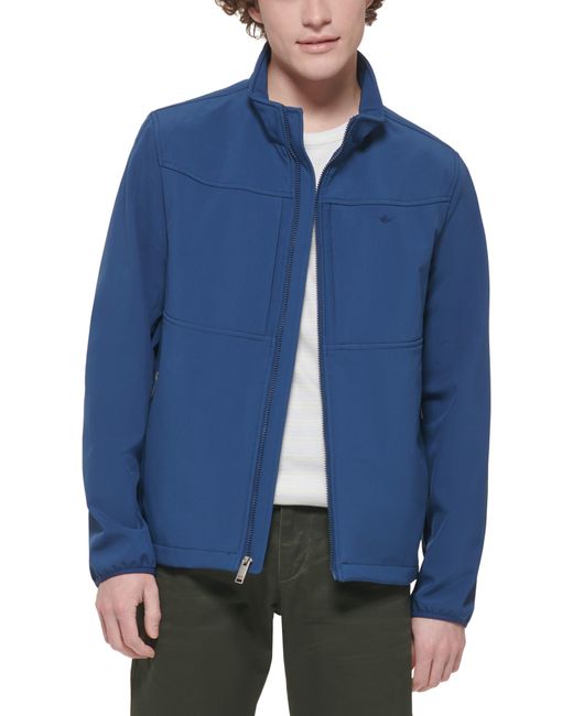 Dockers Blue Water Resistant Soft Shell Jacket for men