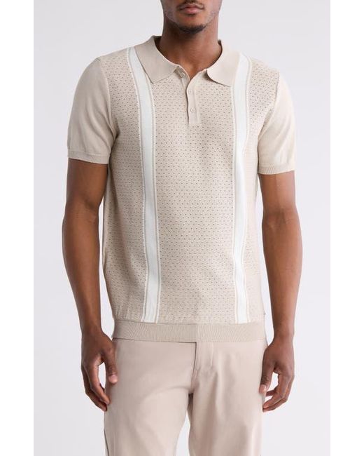 T.R. Premium Natural Slim Fit Sweater Knit Polo for men
