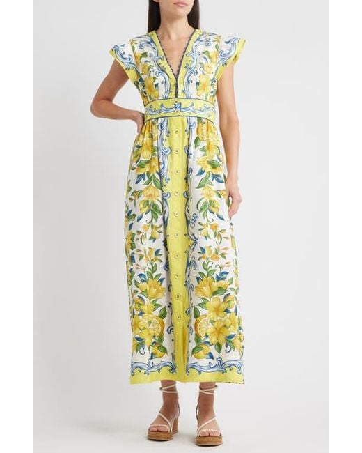 knee length dresses for ladies Farm Rio Sicily Scarf Off-White Maxi Dress – Monelle Vermont