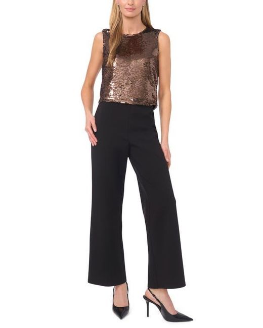 Halogen® Black Sequin Shell Top