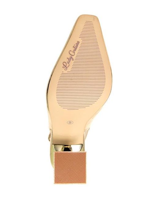 Lady Couture Metallic Mistic Slingback Pump