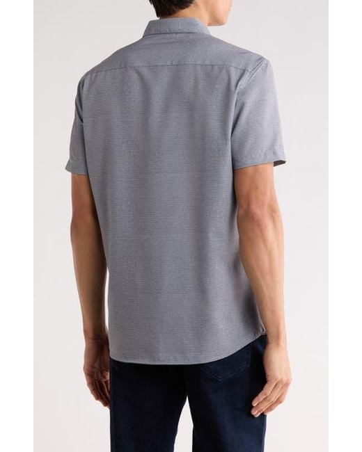 DKNY Blue Davin Button-Up Shirt for men