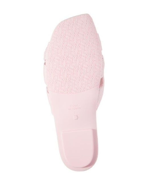 Stuart Weitzman Pink Sofia Slide Sandal
