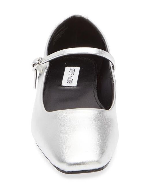 Steve Madden White Marree Mary Jane Flat