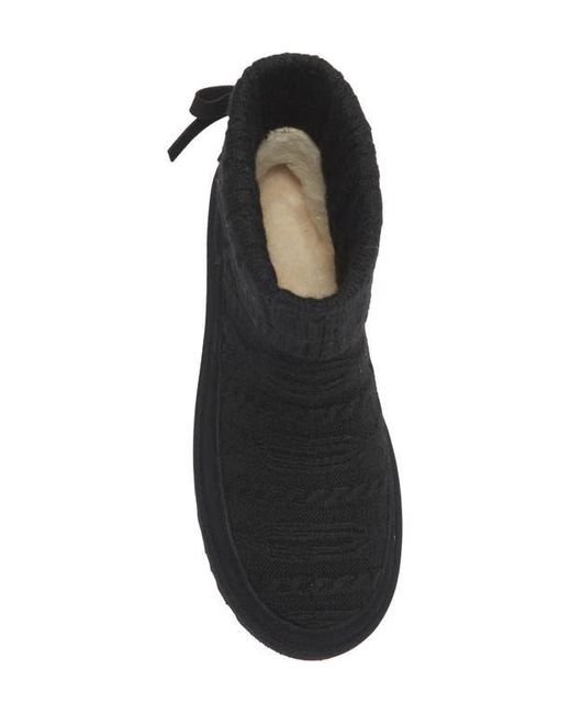 Ugg Black Classic Mini Cable Knit Bootie