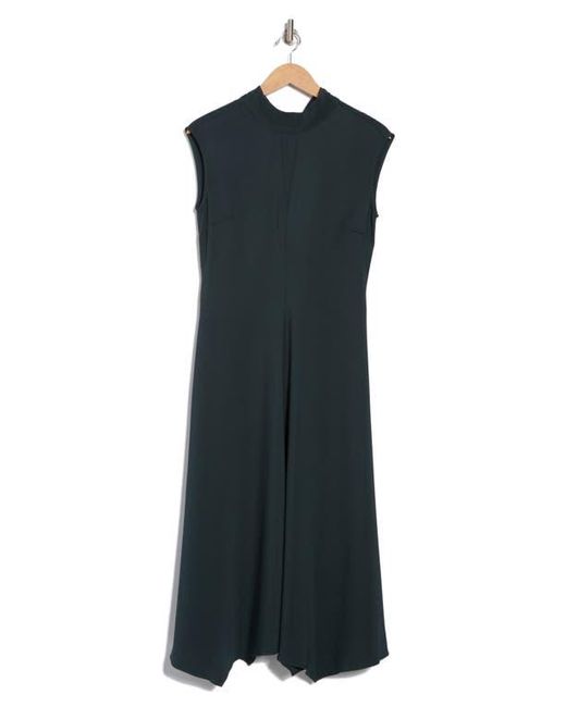 Reiss Blue Libby Mock Neck Dress