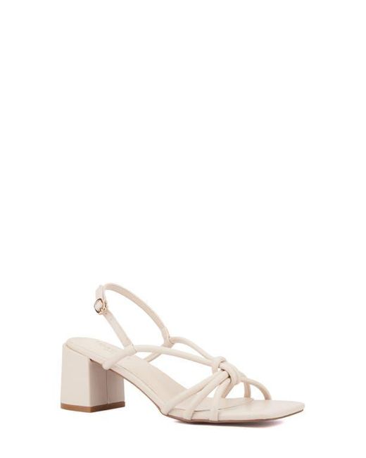 TORGEIS White Pemberly Slingback Sandal