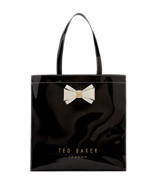 Ted Baker Black Alacon Bow Large Icon Bag