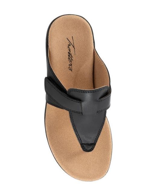 Trotters Black Robin Flip Flop