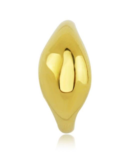 Rebel Yellow Wide Orb Ring