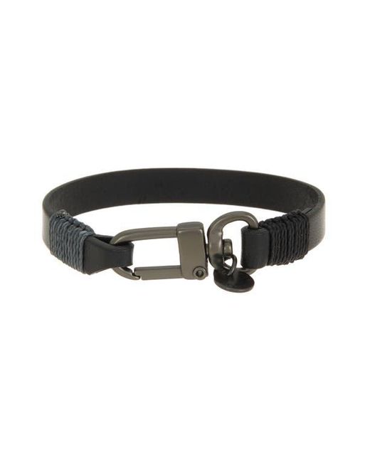 Caputo & Co. Black Leather Bracelet for men