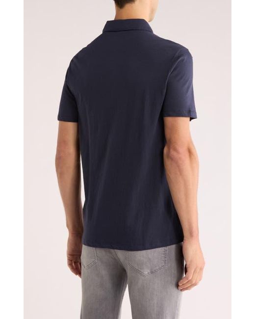 WESTZEROONE Blue Morris Ville Cotton Polo for men