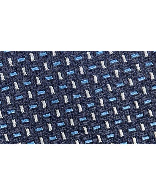 Tommy Hilfiger Blue Micro Geometric Tie for men