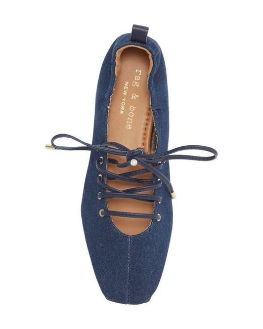 Rag & Bone Blue Sophia Ballet Flat