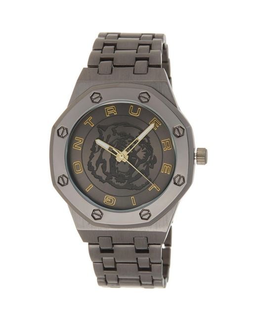 True Religion Gray Tiger Bracelet Watch, 42Mm for men