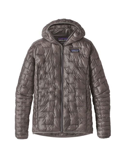 Patagonia Gray Micro Puff Hooded Insulated Jacket