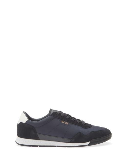 Boss Blue Titanium Low Top Sneaker for men