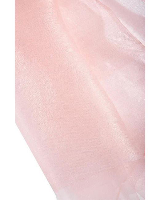 Saachi Pink Sparkle Sheer Silk Wrap