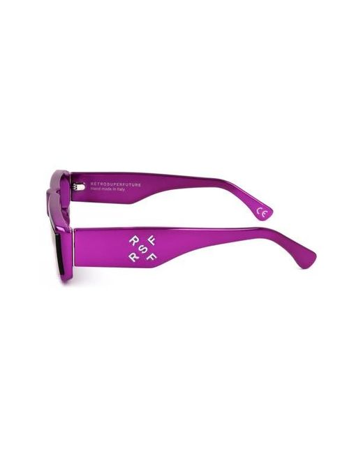 Retrosuperfuture Purple 64Mm Square Sunglasses