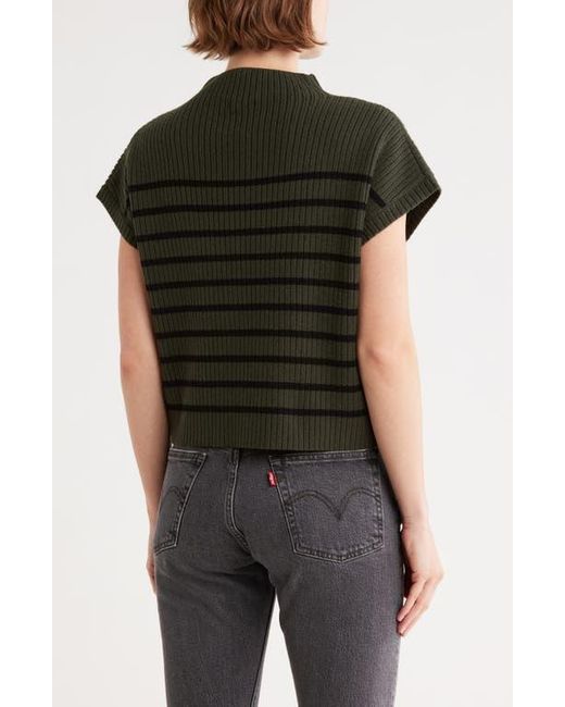 Blu Pepper Black Mock Neck Pullover Sweater