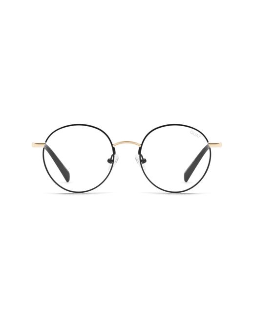 Quay I See You 51mm Blue Light Filtering Glasses In Black Gold
