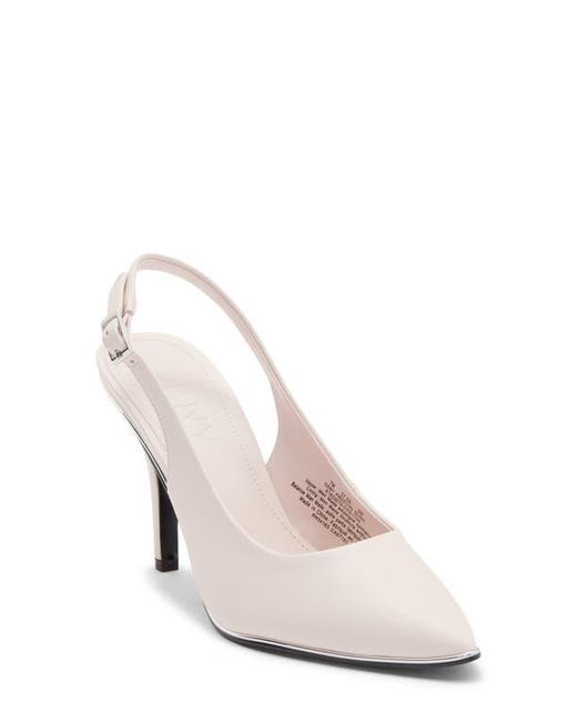 DKNY White Preston Slingback Pump