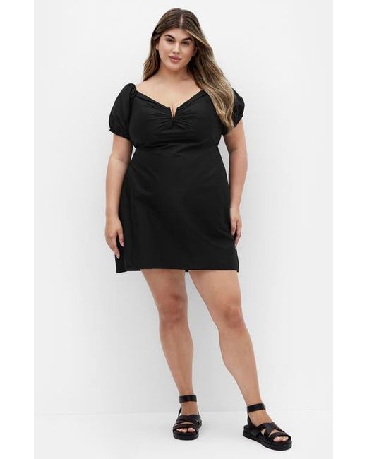 City Chic Black Marcie Off-The-Shoulder Minidress