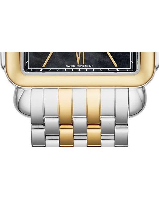 Michele Metallic Deco Ii Diamond Bracelet Watch