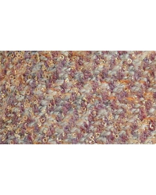 Cece Blue Sequin Tweed Swing Jacket