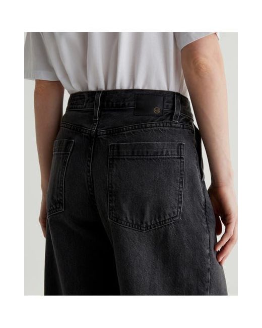 AG Jeans Black Stella Low Slung Palazzo Jeans