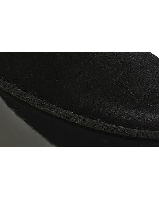 Gino Vitale Black Velvet & Patent Leather Bit Loafer for men