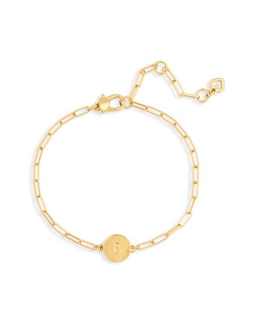 Kate Spade Metallic Initial Charm Chain Bracelet