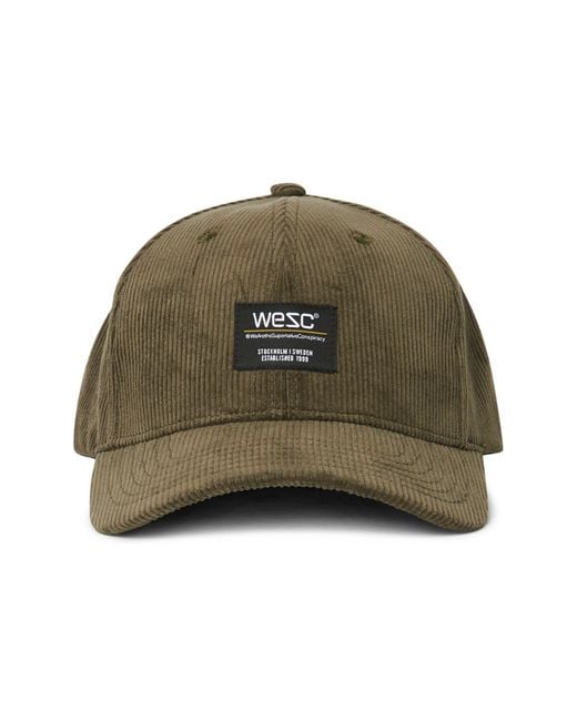 Wesc Green Bernie Corduroy Hat for men