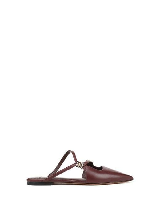 Vince Brown Gilia Strappy Pointed Toe Flat Mule