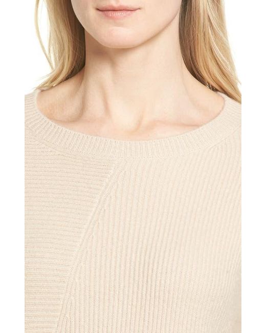 Halogen® Natural Wool & Cashmere Tunic Sweater