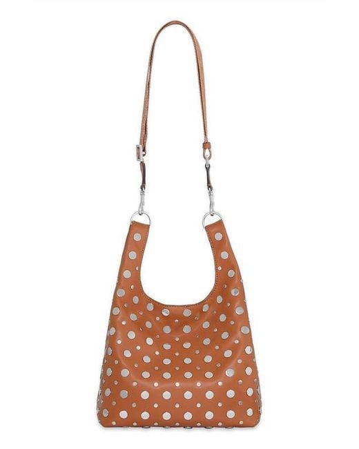 Rebecca Minkoff Brown Ayla Studded Shopper Tote