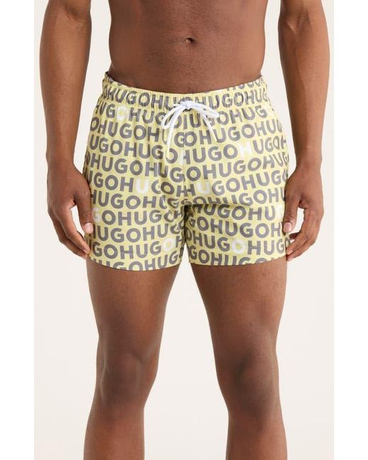 Boss Multicolor Tortuga Abstract Logo Swim Trunks for men