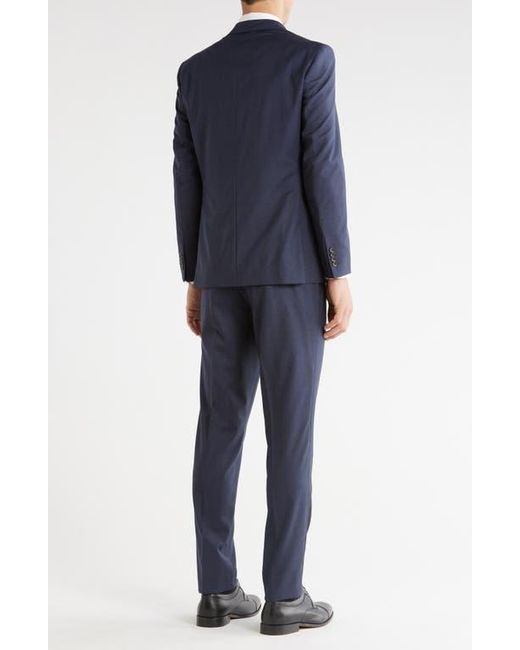 Jack Victor Blue Esprit Solid Wool Suit for men