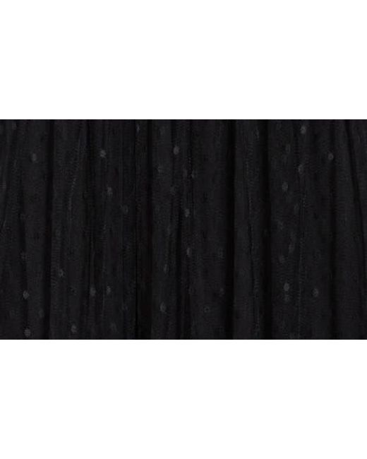 Blu Pepper Black Smocked Flutter Sleeve Midi Dress