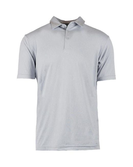 Burnside Gray Soft Jersey Polo for men
