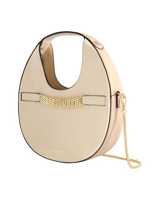 Christian Siriano Brown Round Chain Strap Bag