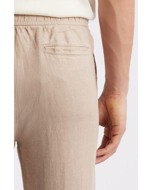 Bugatchi Natural Tristan Drawstring Linen Pants for men