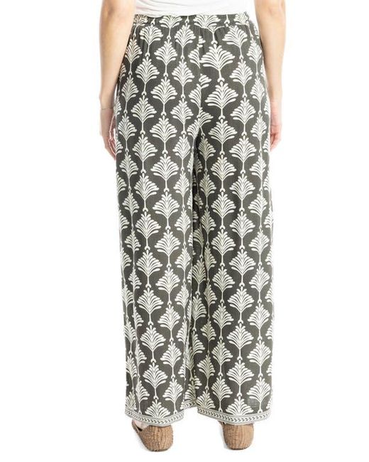 Max Studio Multicolor Drawstring Wide Leg Pants